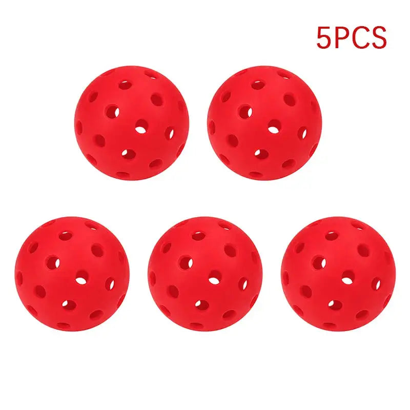 Lifting Relief Pickleball 5pack balls red