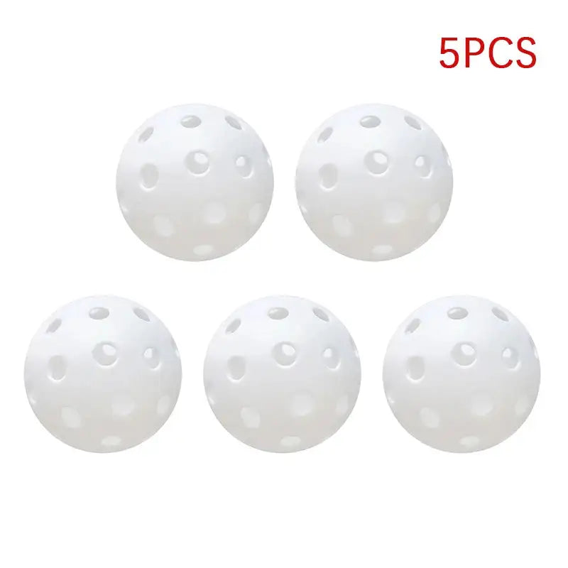 Lifting Relief Pickleball 5pack balls white