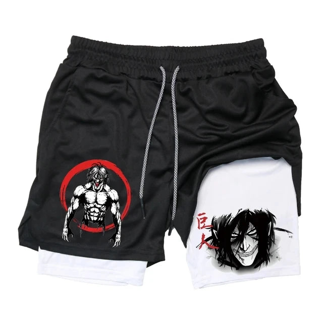 Lifting Relief Anime AttackOnTitan Compression Shorts