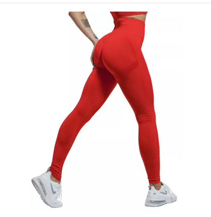 Lifting Relief High Waist Womens Red Leggings